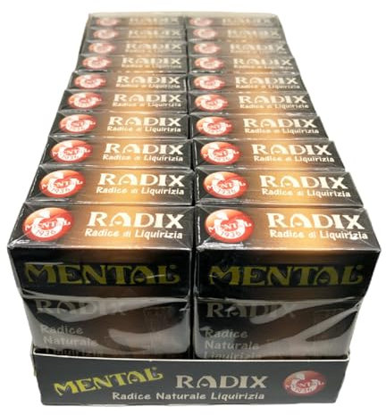 Mental Fassi Radici Naturali di Liquirizia - 20 astucci da 23 g