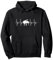 Klavier Herzschlag EKG Musik Pianist Pullover Hoodie