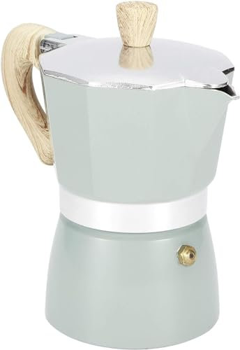 ANKROYU Cafetera Espresso Para Estufa, Cafetera Hervidor, Moka Pote, Olla Percoladora De Espresso, Cafetera De Encimera Cafetera Italiana Cafetera Cafetera De Aluminio Estufa Olla De Camping(300ML)