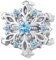 925 Sterling Silber Weihnachts Schneeflocken Anhänger für Armbänder und Halsketten