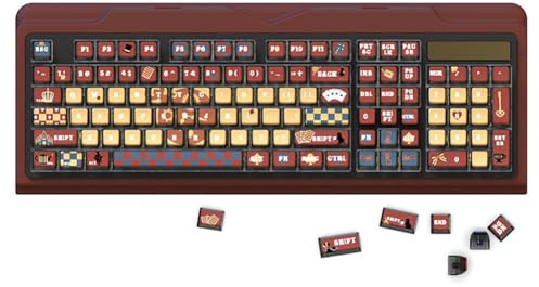 Custom Keycaps Tastenkappen Pudding Keycaps PBT, benutzerdefinierte Farbstoff-Sublimation, für 61/65/68/75/81/87/98/104/108 mechanische Tastaturen ASA Tastenkappenhöhe (A)