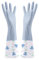 JYJLLM Velvet lining Marigold Gloves Medium for，washing up gloves large，kitchen gloves for washing dishes，Applicable to kitchen Premium Rubber Gloves for Work (1, Blue wide mouth)