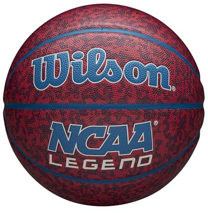 Wilson NCAA Legend Basketball, Rot/Blau, Größe 17,8–74,9 cm
