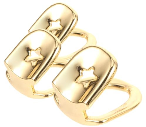 Toyvian 3stücke Einzelne Zahnkappe Metallgrill Für Zähne Hiphop Mundgrill Zahnaccessoires Zahnschmuck Grillzähne Grill Für Zähne Dekor Für Künstliche Cosplay Zahnschmuck Cosplay