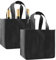 Benaewa 2 Pcs Bottle Carrier, Reusable Wine Bag for 6 Bottles with Dividers and Handles (31 X 25 X 18cm)