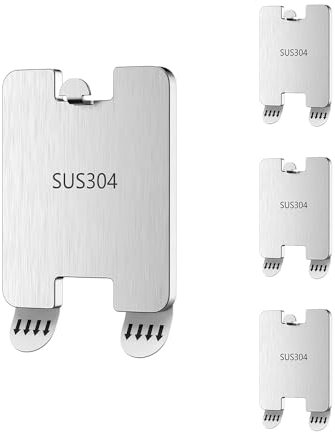 Ollimy Bilderhaken Selbstklebend Edelstahl,Bild Aufhänger mit extra starkem 3M Kleber,Bilder Aufhängen Ohne Bohren,Bildaufhänger Selbstklebend für Bilder, Poster, Fotos, Dekorative Gemälde (4er Set)