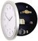 Yurhuit Wand Uhr Versteckt Sicher, Uhr Sicher Geheim Tresore Versteckt Sicher Wand Uhr Für Geheimen Stash Geld Bargeld Schmuck, Wand Uhr Fach Stash Box