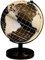 Gleneagles Travel World Globe Black & Gold 20 cm Lamp - LED Cool White Switch Activated World Earth Globe Lamp USB Operated Map Of The World Desk Decor Light Up Home Office Gadgets Geographic Learning