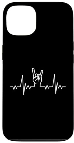 Heavy Metal Herzschlag Pommesgabel Hülle für iPhone 13