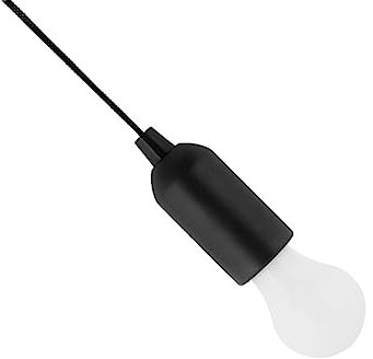 HOMSFOU 4stücke Led Nachtlichter Mit Zugschalter Batteriebetrieben Schwarze Moderne Hängelampen Mit Weißem Licht Praktisches Pull-cord-design Für Flexible Beleuchtung Ohne Kabel Für Zuhaus