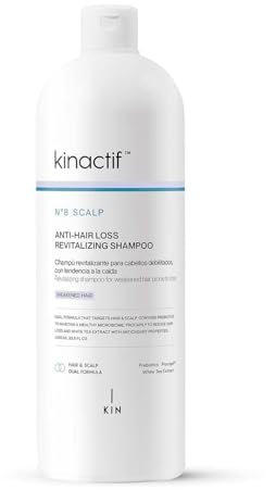 Kin Kinactif Nr. 8 Scalp 1000 ml | Anti-Hair Loss Revitalizing Shampoo | bekämpft Haarausfall und stärkt die Haarfaser von der Wurzel her