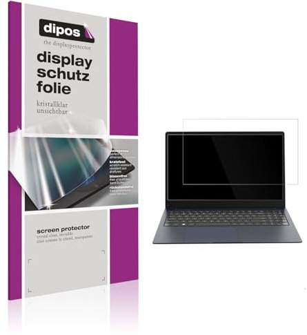 dipos I 2x Schutzfolie klar passend für VALE Laptop R15E 15.6 Zoll Folie Displayschutzfolie, Ultra-Dünn, Case-Friendly, Fingerprint-Kompatibel