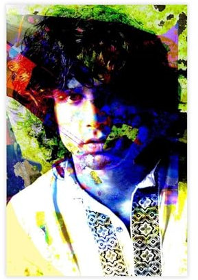 maehbya Jim Morrison Poster auf Leinwand, Schlafzimmer, Dekoration, Landschaft, Büro, Raumdekoration, Geschenk, 30 x 45 cm