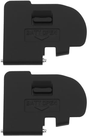 SG Store 2Pcs Camera Battery Door Lid Cover Snap on Battery Cap Compatible with EOS 5D MARK II Black