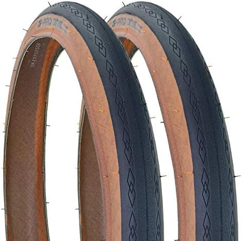 Neumáticos deportivos ligeros de 16 pulgadas para bicicleta plegable BROMPTON (par) Pared marrón (16 x 1 3/8) (16 x 1 3/8)