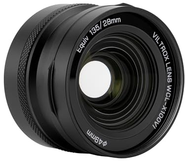 VILTROX WCL-X100VI Wide Conversion Lens Compatible with Fujifilm X100 Series, X100,X100V,X100VI,X100F,X100S Cameras (Black)