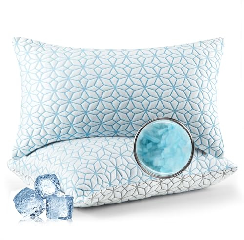 Deodar Memory-Schaum Kissen 40x80 cm, 2er Set, ergonomisch, langanhaltend kühlend, antibakteriell, weich & atmungsaktiv, für Seiten- und Rückenschläfer