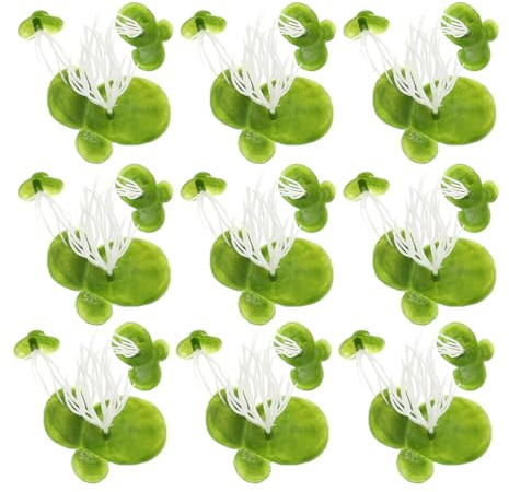 Floating Artificial Duckweed for Aquarium Fish Tank Decor 3 Packs Plastic