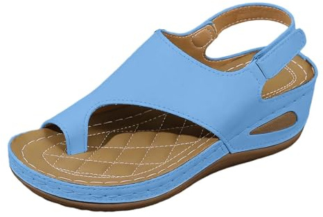 WWricotta Thick Sole Flip Flop Summer Sandals - Breathable Comfortable Casual Flat Shoes, Non Slip Texture