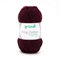 Gründl King Cotton (weiches und voluminöses Strick- und Häkelgarn aus 55% Polyacryl & 45% Baumwolle, 50 g / 78 m, Nadelstärke: 6-7, 1 x 50 g), Burgundy