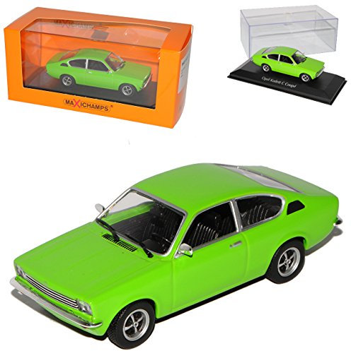Opel Kadett C Coupe Grün 1973-1979 1/43 Minichamps Maxichamps Modell Auto