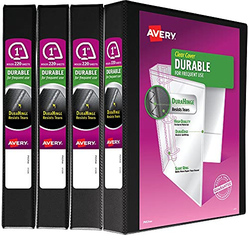 Avery Durable Sichtmappe,1 Stück, 1 schwarz