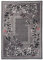 Carpeto Klassisch Teppich Grau 180 x 250 cm Blumen Muster Kurzflor Monaco Kollektion