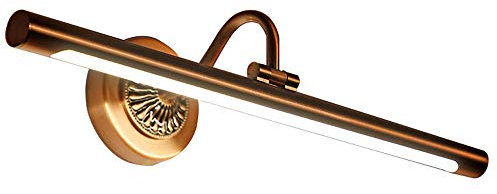 10W Modern LED Metall Spiegelleuchte Spiegellampe Wandleuchte Badezimmer Make Up Spiegel Licht Wasserdicht Beleuchtung Antibeschlag Wandlampe für Badzimmer Arbeitszimmer, Warmes Licht