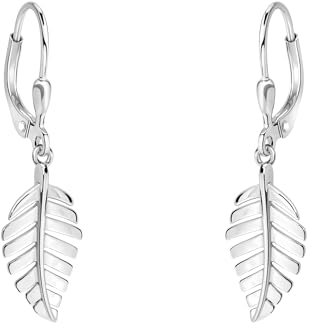 SOFIA MILANI - Damen Ohrringe 925 Silber - Ohrhänger als Blatt - 20729