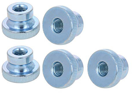 MroMax Knurled Thumb Nuts Thread M8 5pcs Round Knobs Zinc Plating Commonly Use for 3D Printers Parts