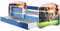 ACMA Kinderbett Jugendbett mit Einer Schublade und Matratze Blau mit Rausfallschutz Lattenrost II 140x70 160x80 180x80 (37 Fußballer 2, 180x80 + Bettkasten)