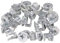 50 x Giunto Eccentrico Vite Scatola Eccentrica Cornettore per Mobili 15-16mm