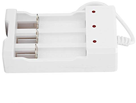 Naroote AA-Batterie-USB-Ladegerät, ABS-Batterieladegerät, mit langlebigem USB-Stecker oder AA-AAA-Akku Tragbar zum Laden der Power Bank