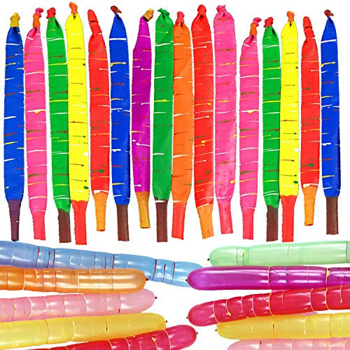 Carykon Raketen-Luftballons, Party-Dekoration, schreiende Pfeife, mehrfarbig, 200 Stück