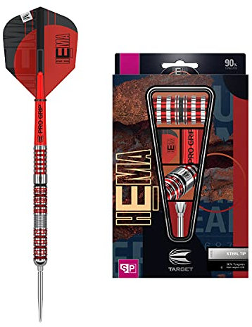 Target Darts - Hema 01 90% Wolfram Swiss Point Steeldarts-Set Dartpfeile (24 g)