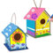 TRIXES 2 Pack Bird House Craft Kit for Kids – Build & Paint Your Own Wooden Bird Box - DIY Birdhouse Arts & Craft Activities - Perfect Spring Easter Gift Activity for Children & Adults