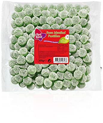 Red Band Euca Menthol Pastillen extrastark und gezuckert 500g