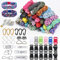 36 Stück Farbe Paracord Armband, 3m Paracord 550 Multifarben Parachute Cord Armband Bänder Kit mit Schnallen Paracordbänder Steckverschluss für DIY Armbänder Hundeleine Lanyard Schlüsselbund