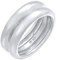 Elli Ring Damen Band Gewölbt Chunky Basic Trend in 925 Sterling Silber