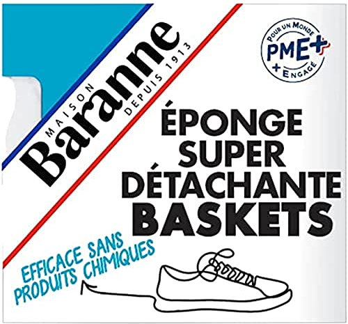 Baranne - Eponge Magique Super Détachante - Entretien Baskets Blanches Cuir - Anti-Tâches & Traces
