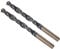 CoCud Twist Drill Bits, 8mm Cutting Edge, Titanium & Nitride Coated High Speed Steel 4341 Round Shank - (Applications: for Stainless Steel Drilling Machine), 2-Pieces