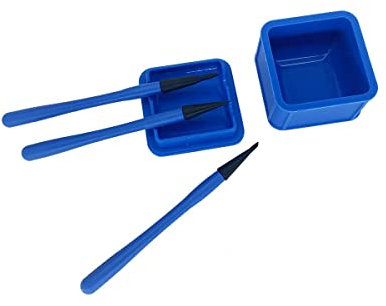 YITOO Silicone Glue Brush Kit 4pcs/Set Woodworking Gluing Kit Woodworking Glue Applicator Set Portable DIY Hand Tool Reliable