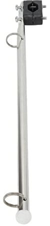 Keenso Boat Flag Pole Mount, 390mm/15.35in Marine Rail Type Flag Pole Adjustable Stainless Steel for Boats Yachts Sailboats Speedboats Boat/Yacht Spare Parts
