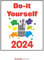 Do-it Yourself weiß 2024 - Wandkalender - Bastelkalender - DIY-Kalender - 24x31