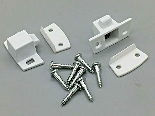 2 x Nylon Button Cupboard Catches Cabinet Door Latch Sprung Catch
