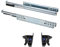 AZERODESIGN -Juego Guia Puerta Corredera -Rieles Para Cajones -Guia Cajones Para Cocina -Armario Extraccion Total Con Sistema de Auto Frenado Cierre Silencioso Aguante de Peso de 35Kg (350mm)