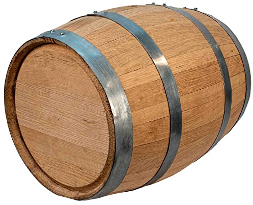 5 Gallon Oak Barrel - Wooden Whiskey Barrel Wine Barrel (20 Liter) - for The Home Brewer, Distiller, Wine Maker - New American 20L Oak Barrels for Aging Whiskey, Bourbon, Mead (HERITAGE SERIES)