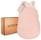 MOYO Baby Schlafsack in Rosé mit Tupfen I Atmungsaktiver Sommerschlafsack in 86/92 I Kinder-Schlafsack aus 100% Bio-Baumwolle I GOTS-zertifizierter Schlafsack für Baby
