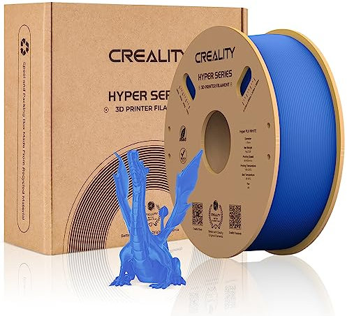 Creality Offizielles PLA-Filament Hyper Series PLA Super Druckgeschwindigkeit 30–600 mm/s 1,75 mm 1 kg Spule, 3D-Druck-Filament für 3D-Drucker, Blau