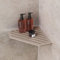 Ablago Diamant Duschablage/Eckregal ohne Bohren für Dusche - nachträglich einbaubar/nachrüstbar SHELF 70 x 200 x 200 x 70 mm (Beige)